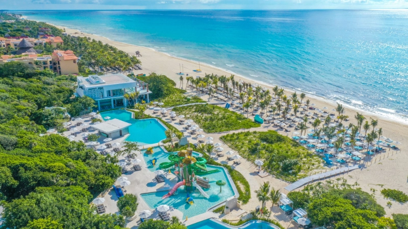 Sandos Resorts Beach Waterpark Aerial