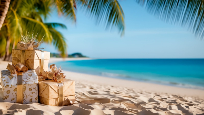 Gifts on the sand