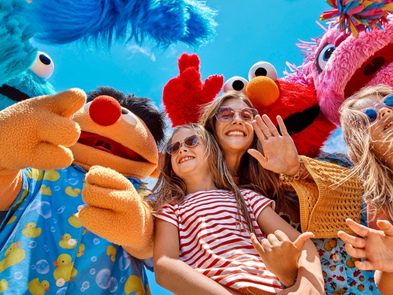 Sesame Street Family on Beach