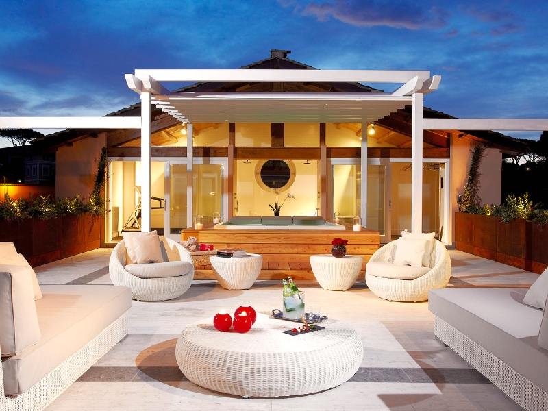 Emperor Nero Suite Terrace Night