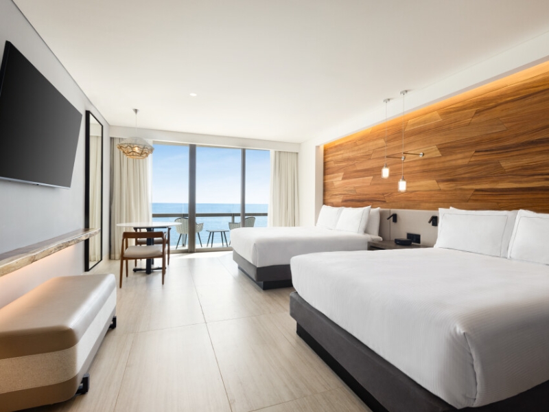 Ocean Front Two Queen Beds Guestroom