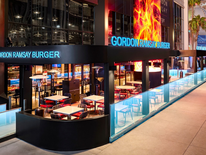 Gordon Ramsey Burger outdoors