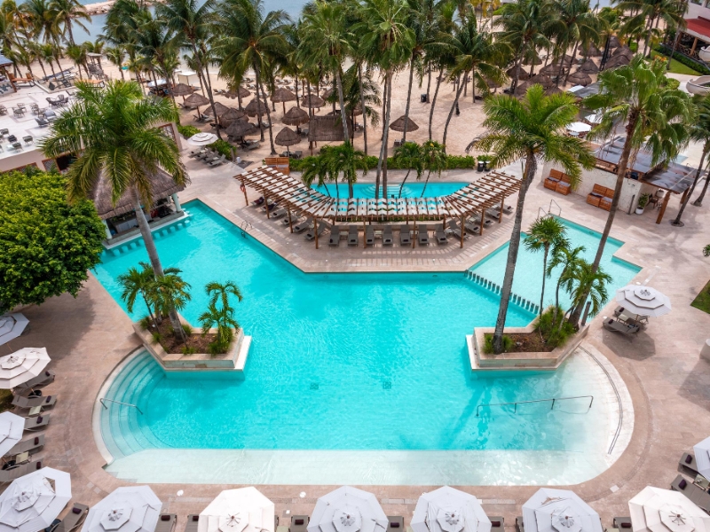 Aerial Family Area Pool