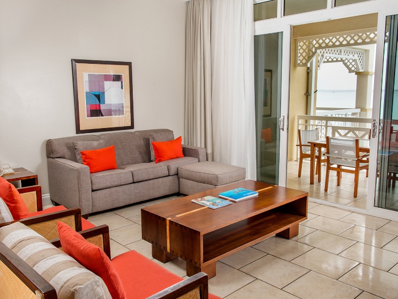 One Bedroom Oceanfront Bedroom Lady Rose Livingroom