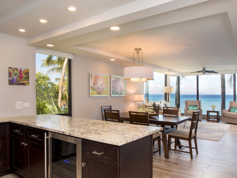 Two Bedroom Two Bath Oceanfront Premium Living Room