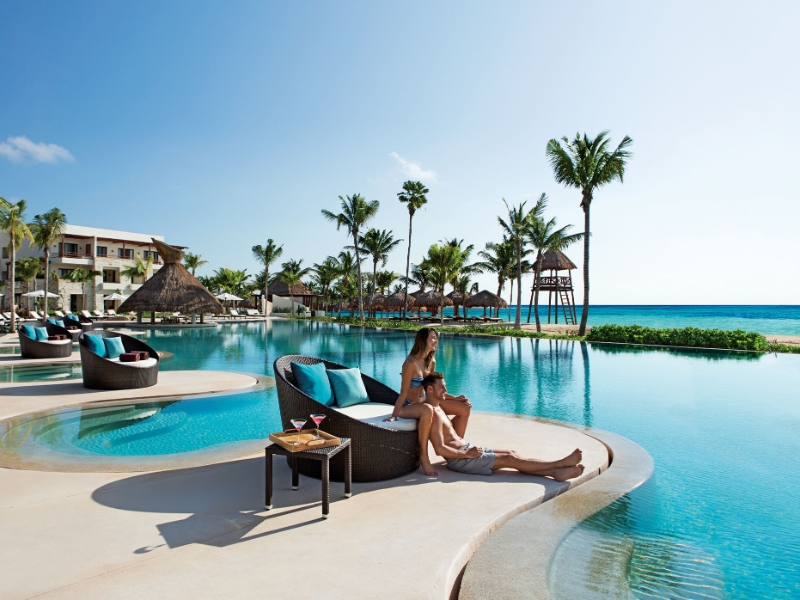 Couple by Infinity Pool