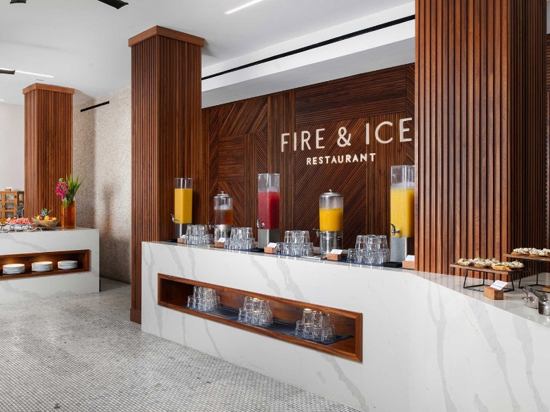 Fire and Ice breakfast buffet