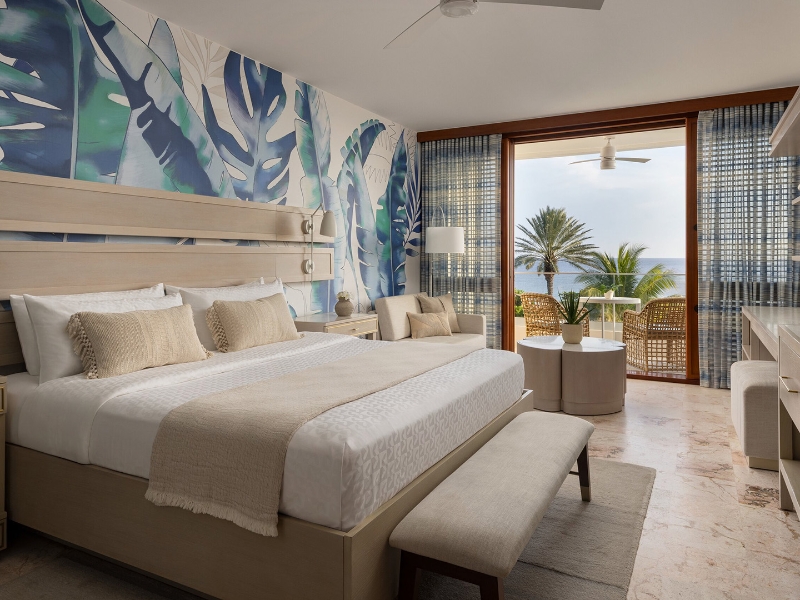 Amante Club Level Oceanview Room Bedroom