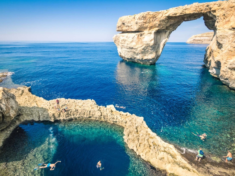 Blue Lagoon in Gozo Malta