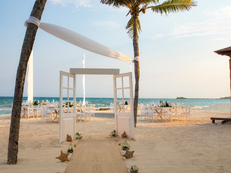 Beach Wedding Reception
