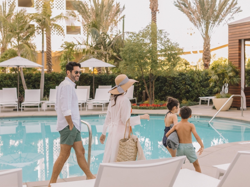 Family Pool Departure