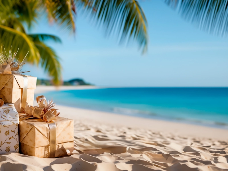 Gifts on the sand
