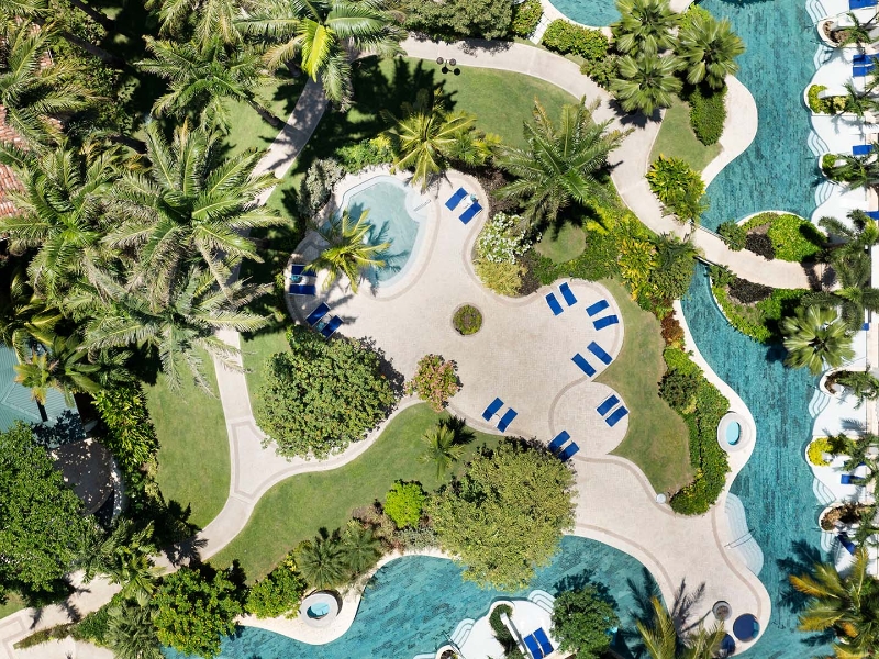 Lagoon Pool aerial