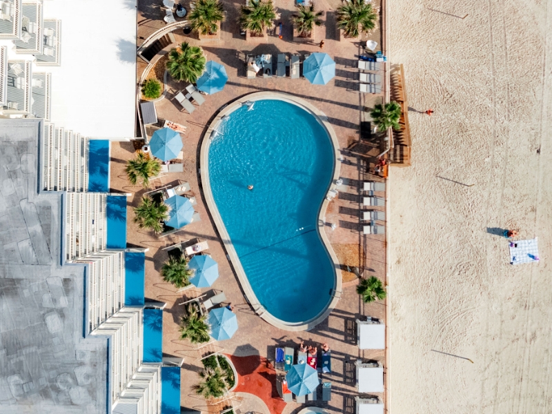 Pool Aerial View