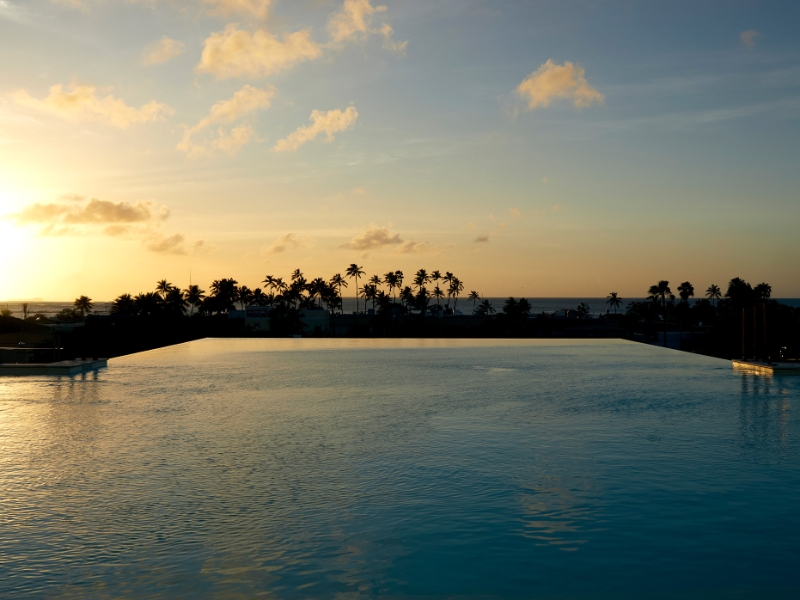 Rooftop Infinity Pool Sunset