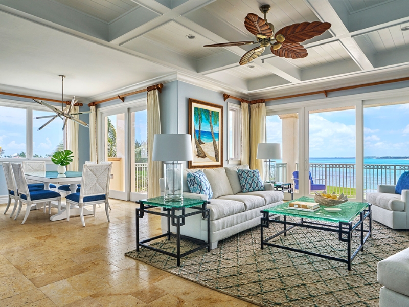 Three Bedroom Ocean Front Living Area