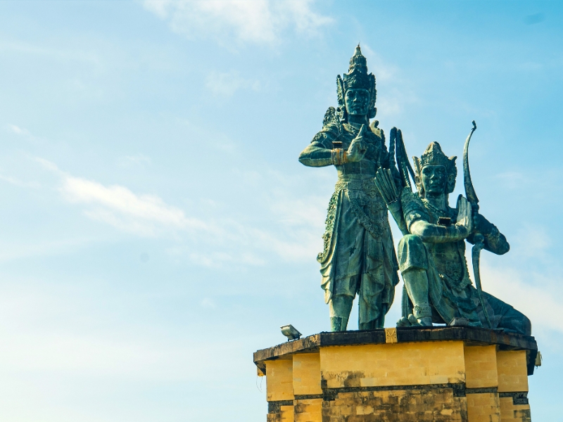 Arjuna and Kresa Statue Nusa Dua Peninsula Park Bali
