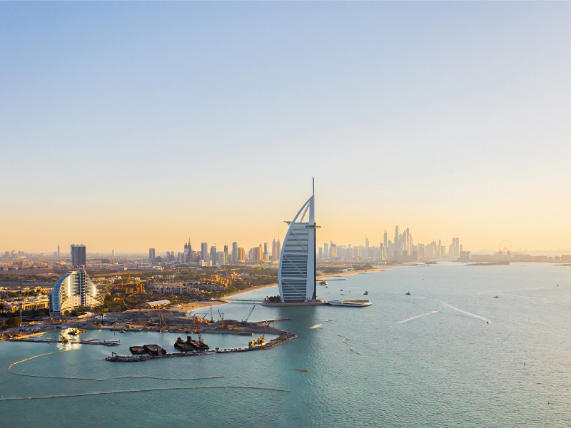 Burj Al Arab Aerial View