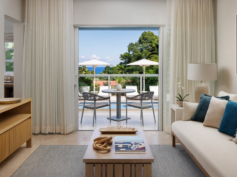 One Bedroom Poolside Butler Villa Suite Living Room