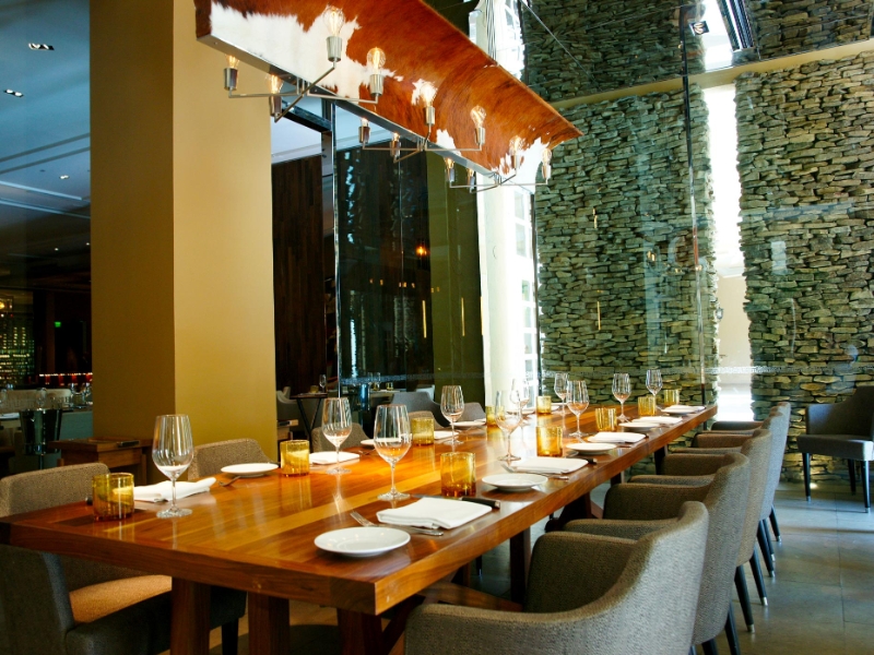 Bourbon Steak Miami Glass Box Dining Room