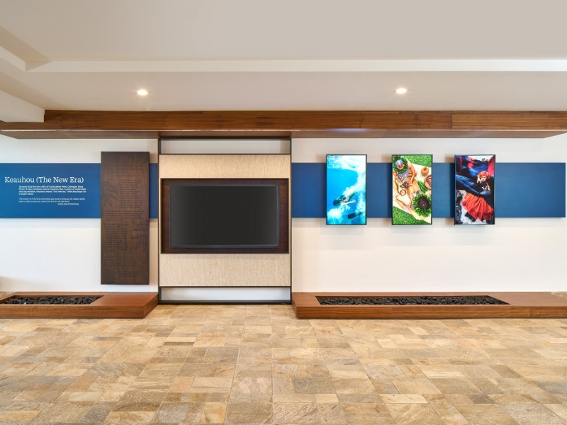 Lobby History Of Keauhou Display