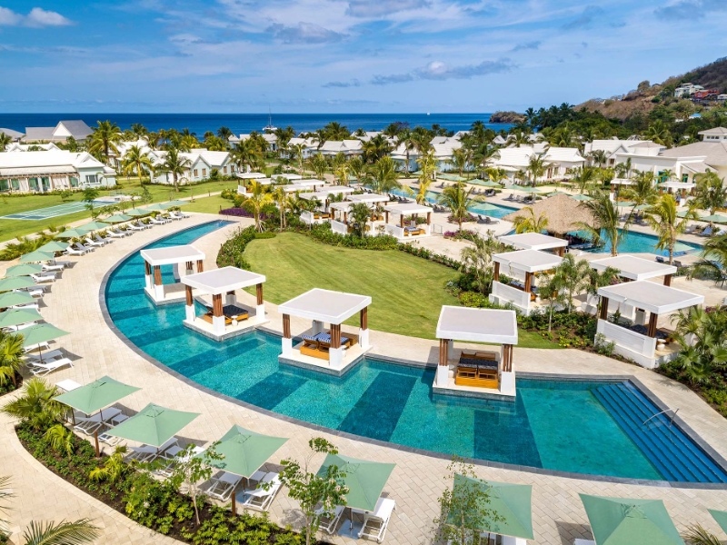 Crescent Pool Cabanas