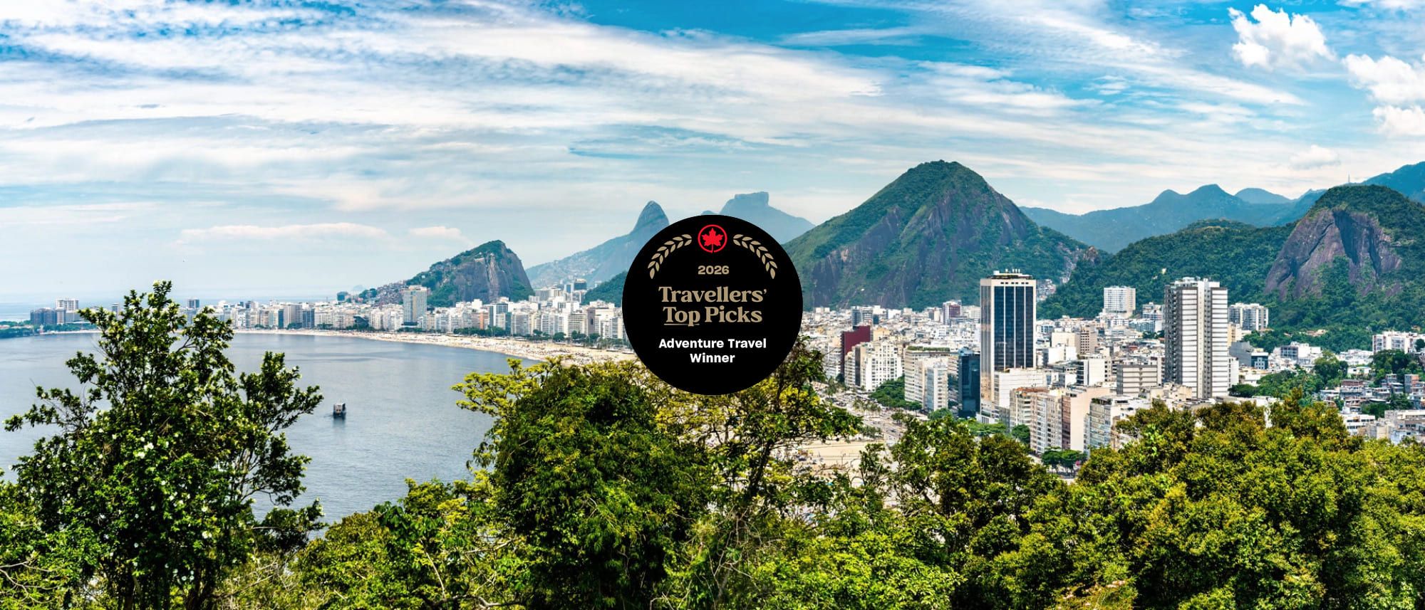 Adventure Travel Winner Brazil Rio de Janiero