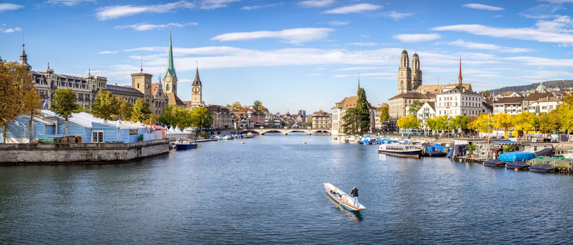 Zurich Limmat river Switzerland